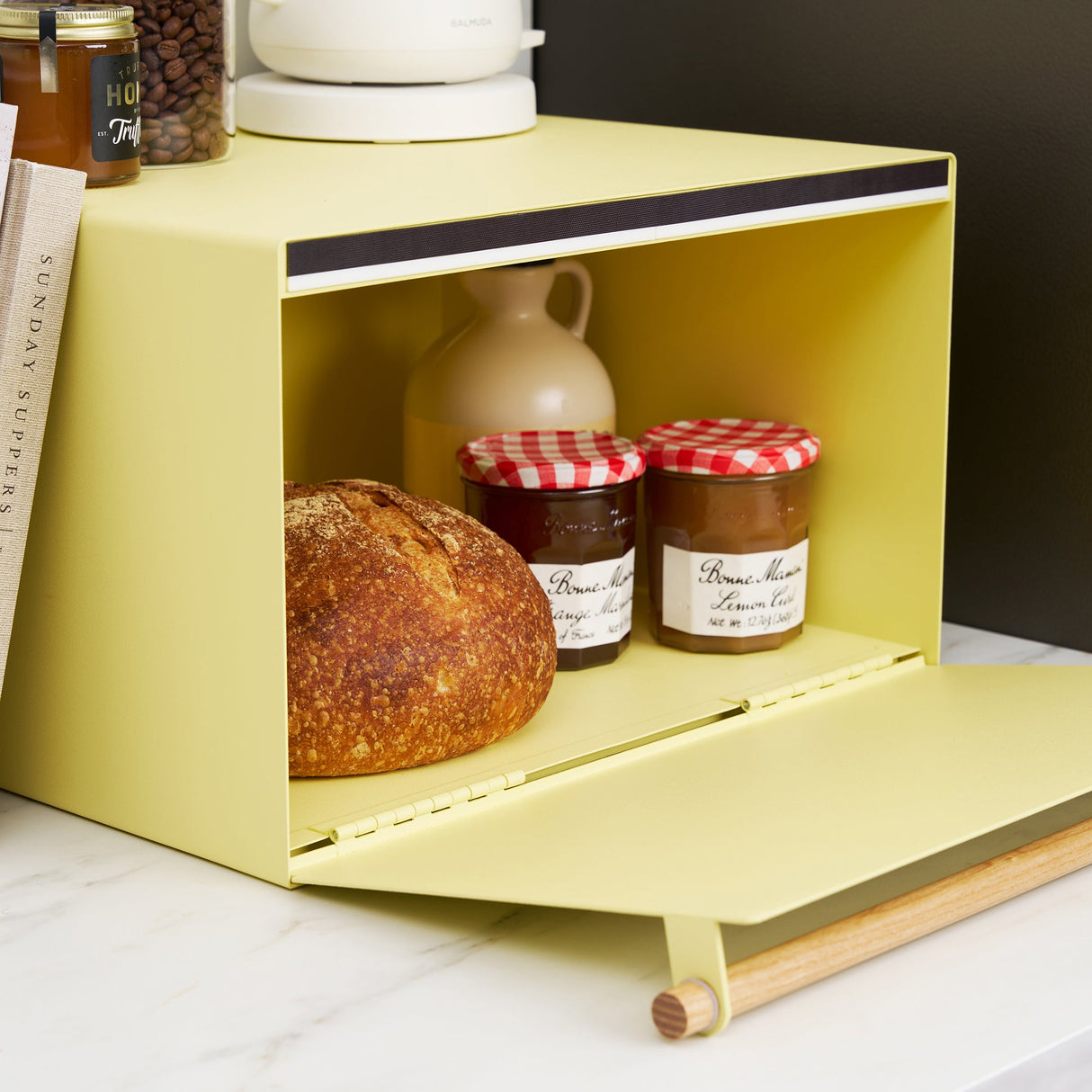 Bread Box - Steel + Wood