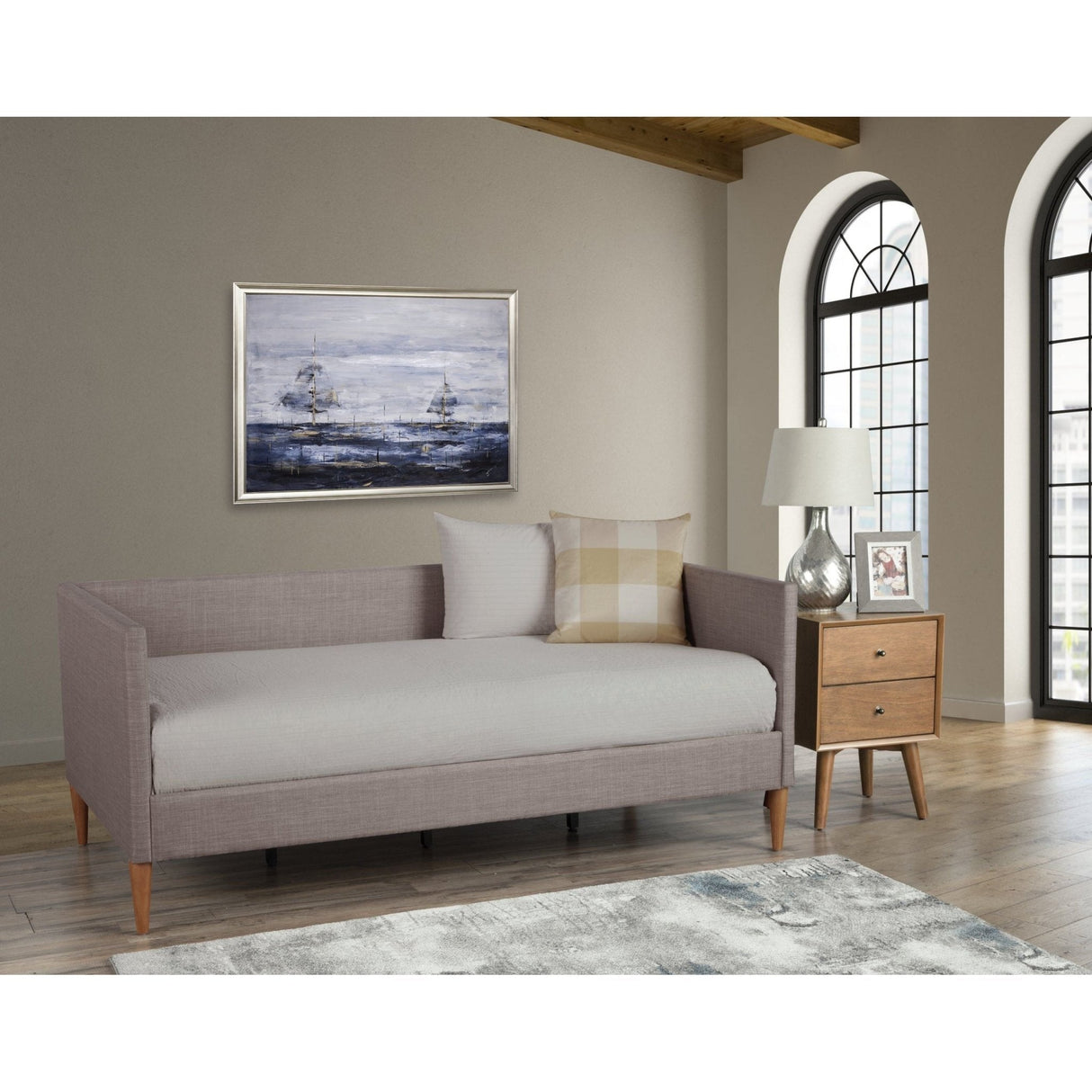 Britney Daybed, Dark Grey Linen