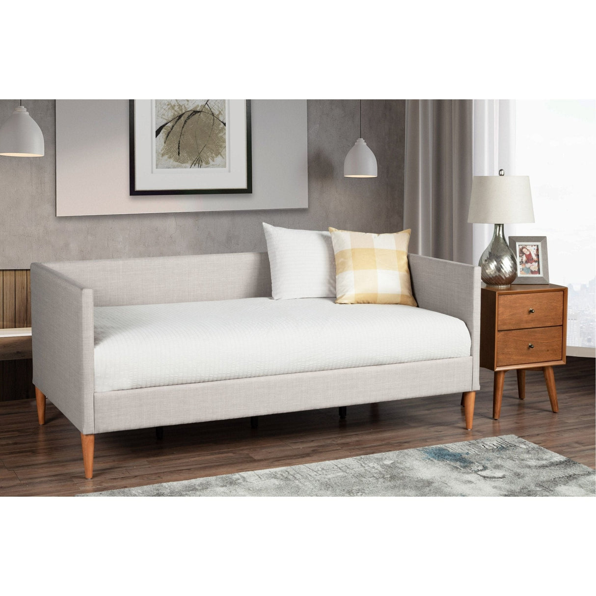 Britney Daybed, Light Grey Linen