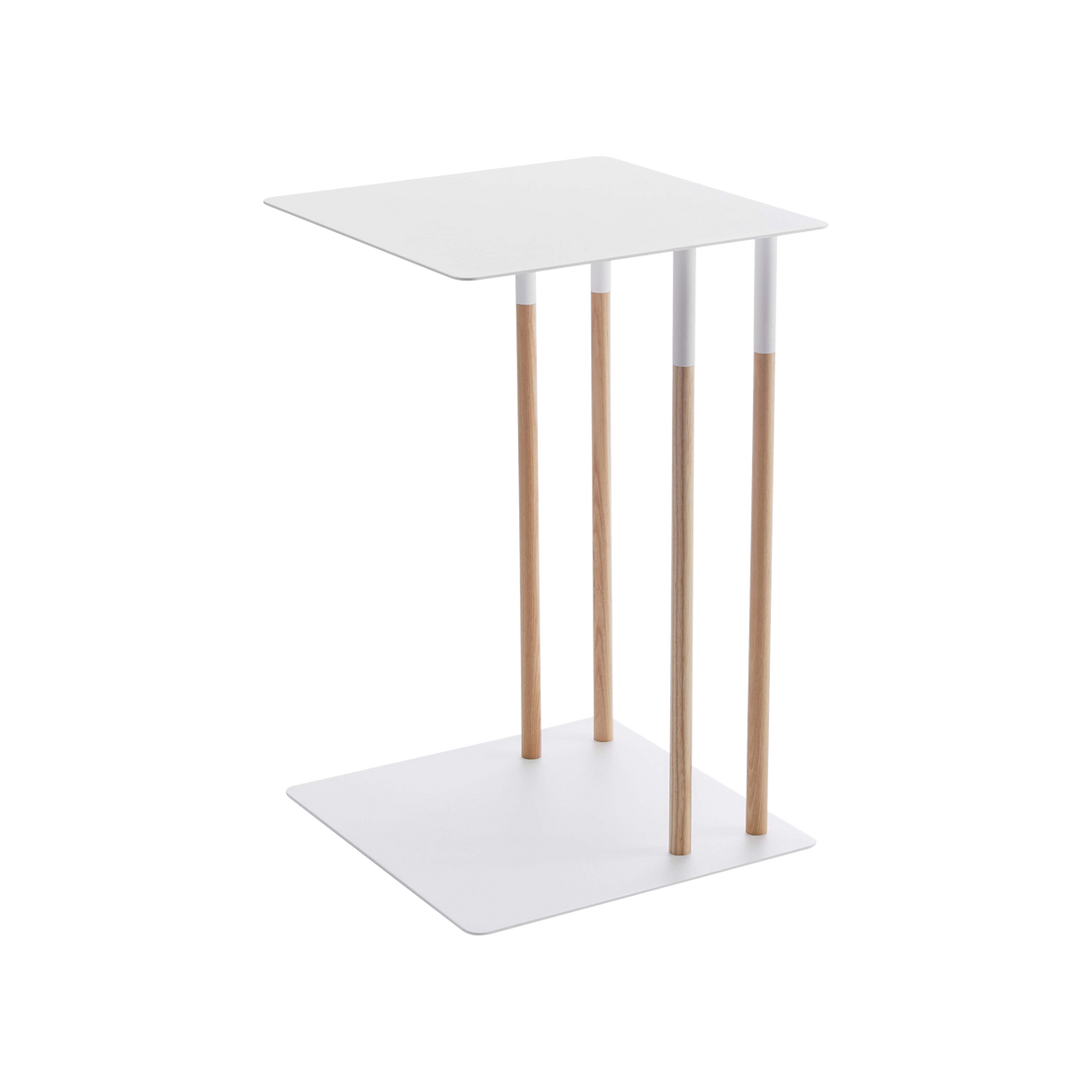 C Side Table (22" H) - Steel + Wood