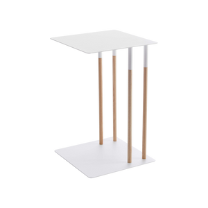 C Side Table (22" H) - Steel + Wood