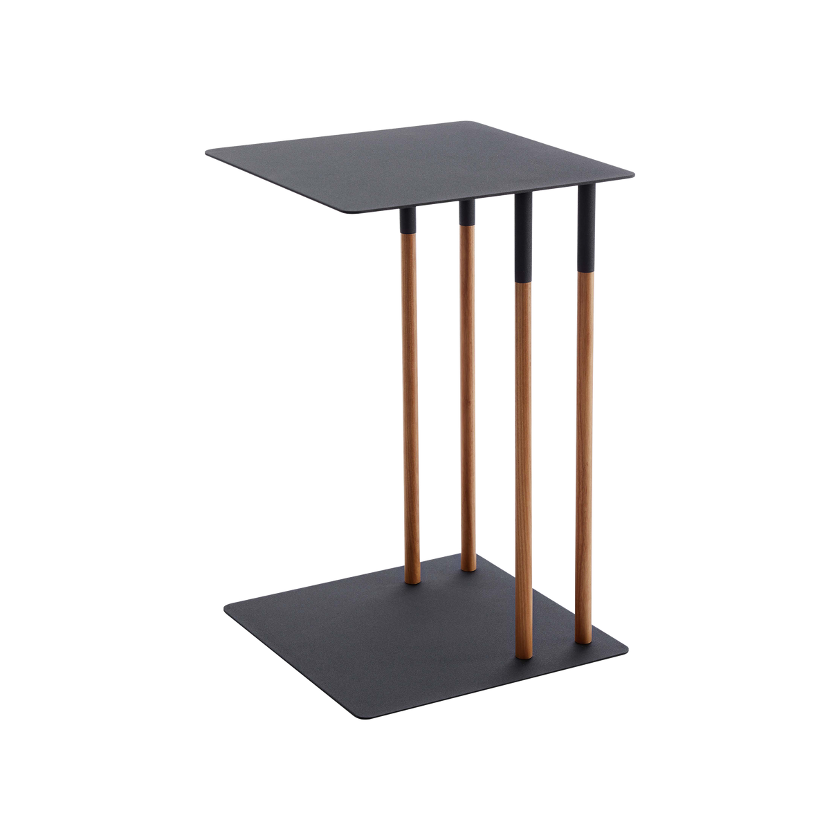 C Side Table (22" H) - Steel + Wood