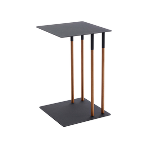 C Side Table (22" H) - Steel + Wood