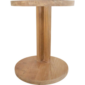 Cabo Natural Teak C Shaped Side Table