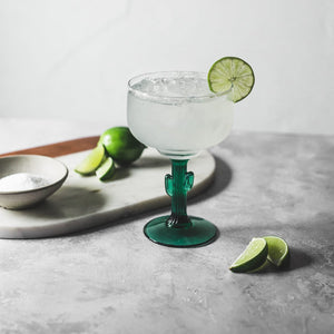 Cactus Margarita Glasses, 16 ounce, Set of 4
