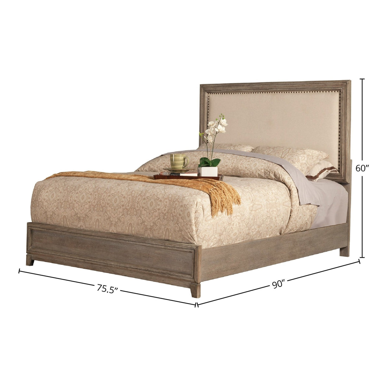 Camilla Bed, Antique Grey