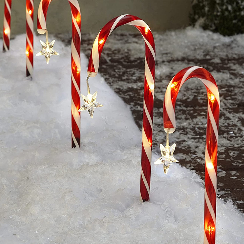 Candy Cane Solar Lights