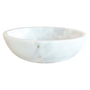 Carrara White Marble Above Vanity Bathroom Vessel Sink Polished (D)16" (H)6"