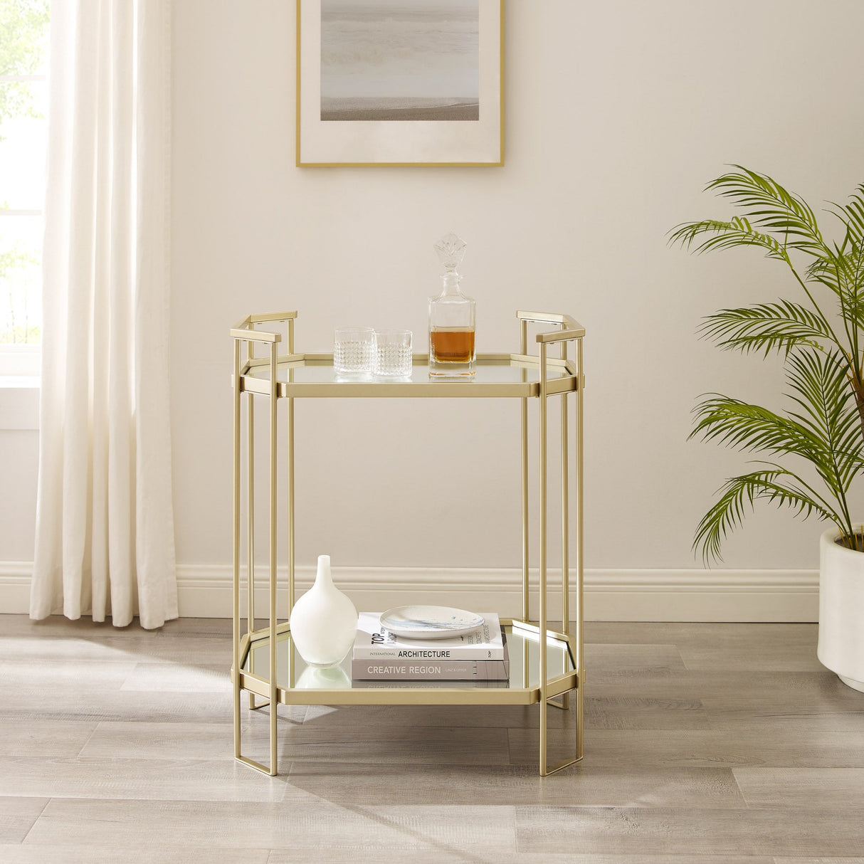 Cassidan Mirrored Accent Table