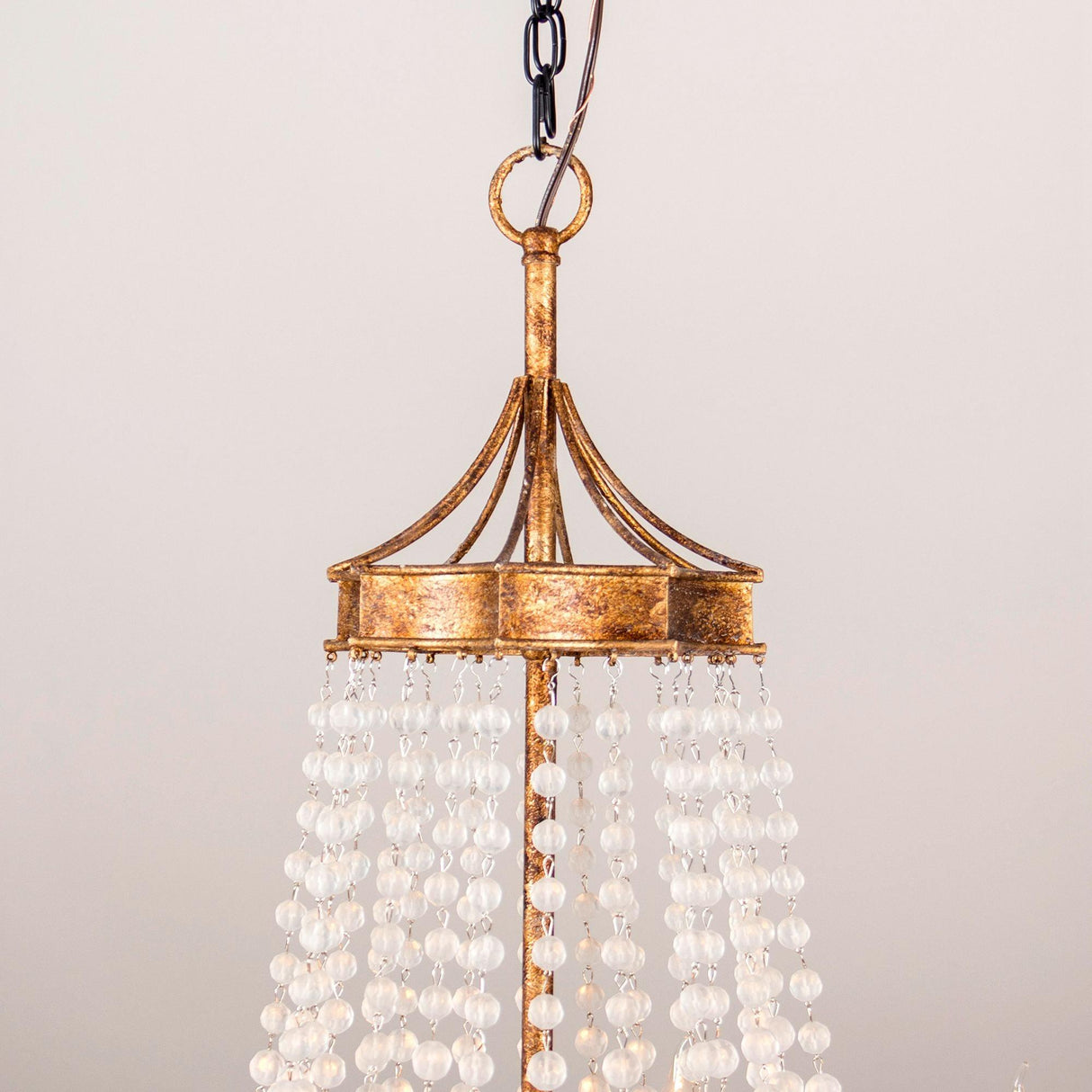 Chappell 8-Light Rustic Gold Candle Style Empire Chandelier