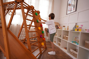 Chestnut 8-in-1 Jungle Gym for Toddlers | Indoor & Outdoor Wooden Playset