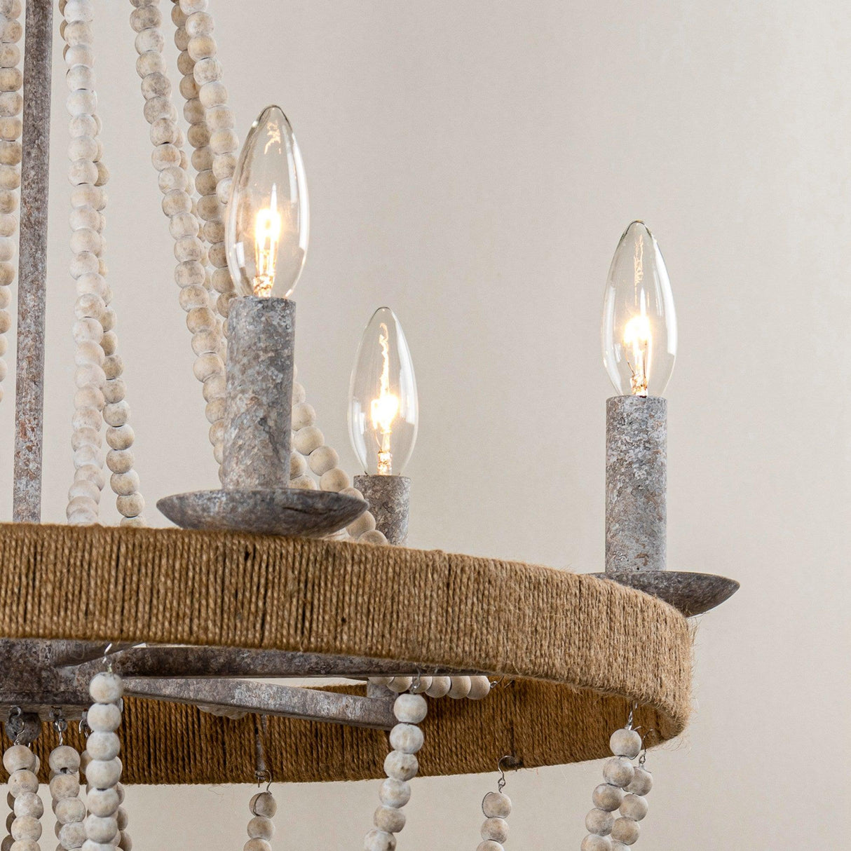 Chokio 6-Light Wood Bead Chandelier