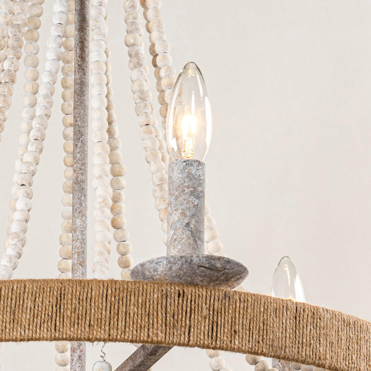 Chokio 6-Light Wood Bead Chandelier