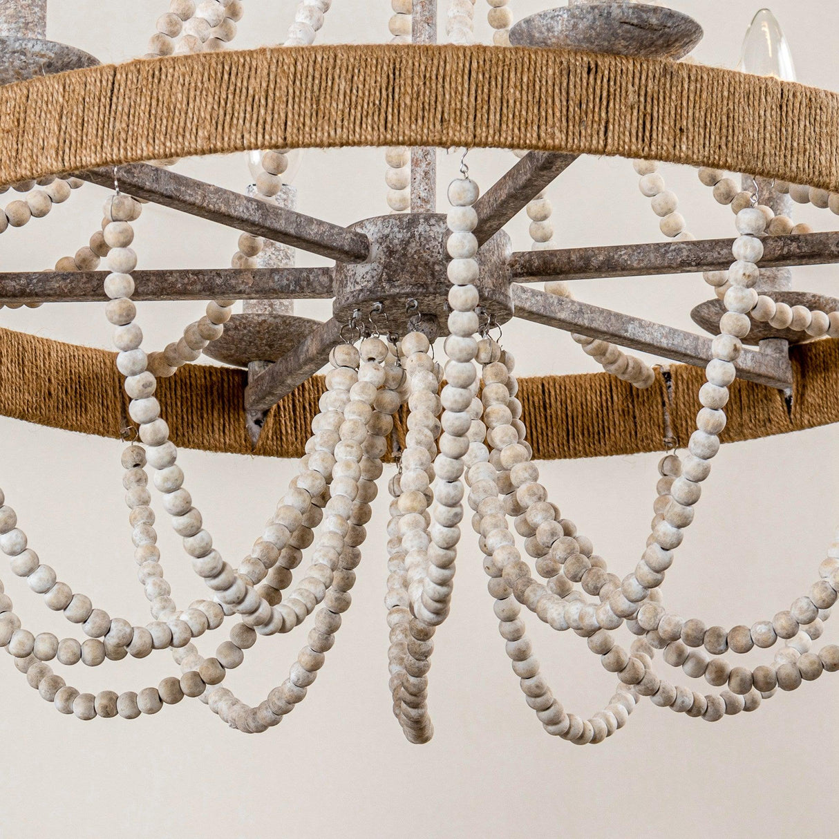 Chokio 6-Light Wood Bead Chandelier