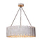 Chouinard 3-Light Natural Wooden Drum Chandelier