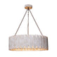 Chouinard 3-Light Natural Wooden Drum Chandelier