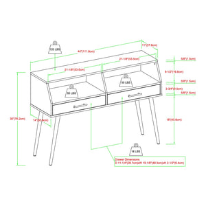 Clarence Contemporary 2-Drawer Entry Table