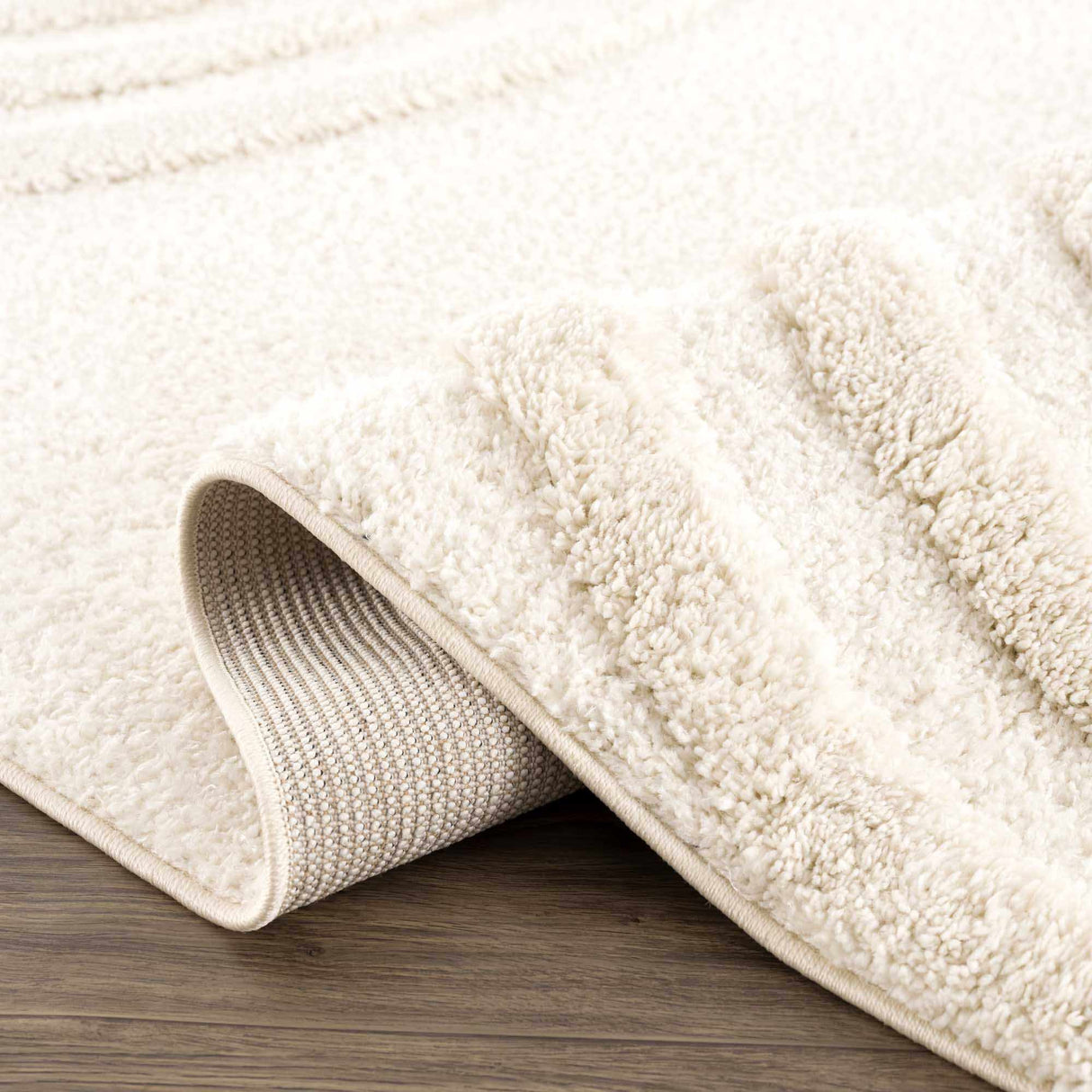 Connerton Beige High-Low Area Rug