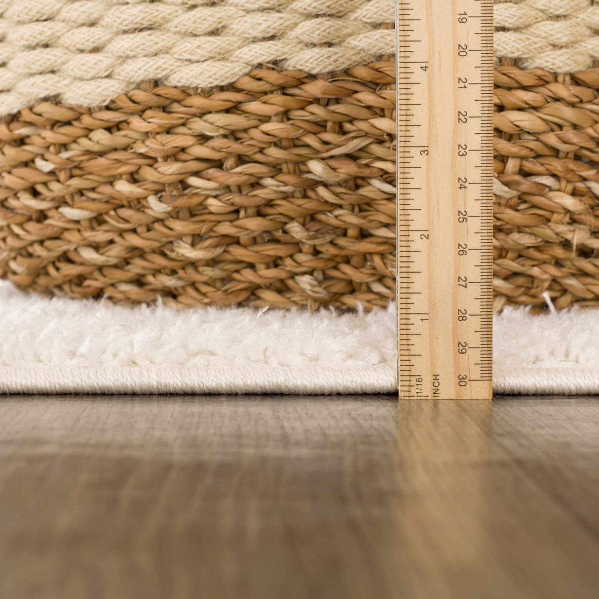 Connerton Beige High-Low Area Rug