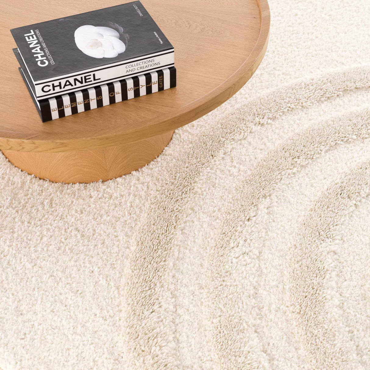 Connerton Beige High-Low Area Rug
