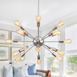 Cordell 18-Light Chrome Sputnik Sphere Chandelier