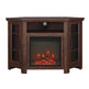 Corin Wood Corner Fireplace TV Stand