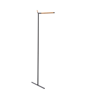 Corner Leaning Coat Hanger (63" H) - Steel + Wood