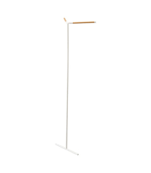 Corner Leaning Coat Hanger (63" H) - Steel + Wood