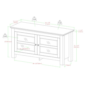 Coronado 44" Wood TV Stand