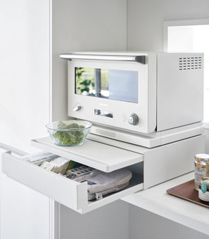 Countertop Drawer with Pull-Out Shelf - Steel