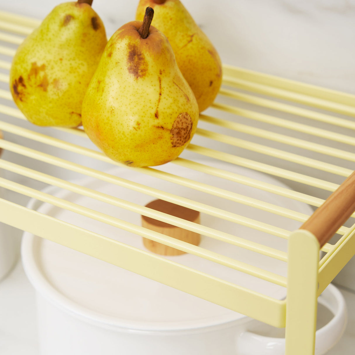 Countertop Wire Shelf - Steel + Wood