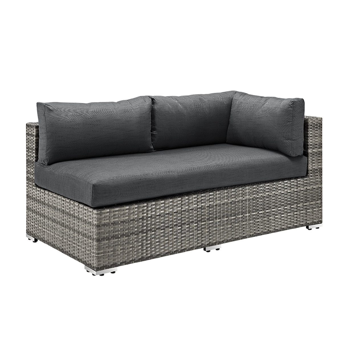 Courtland 4-Piece Rattan Patio Sectional Set