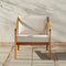 Covina Modern Wood Outdoor Lounge Chair