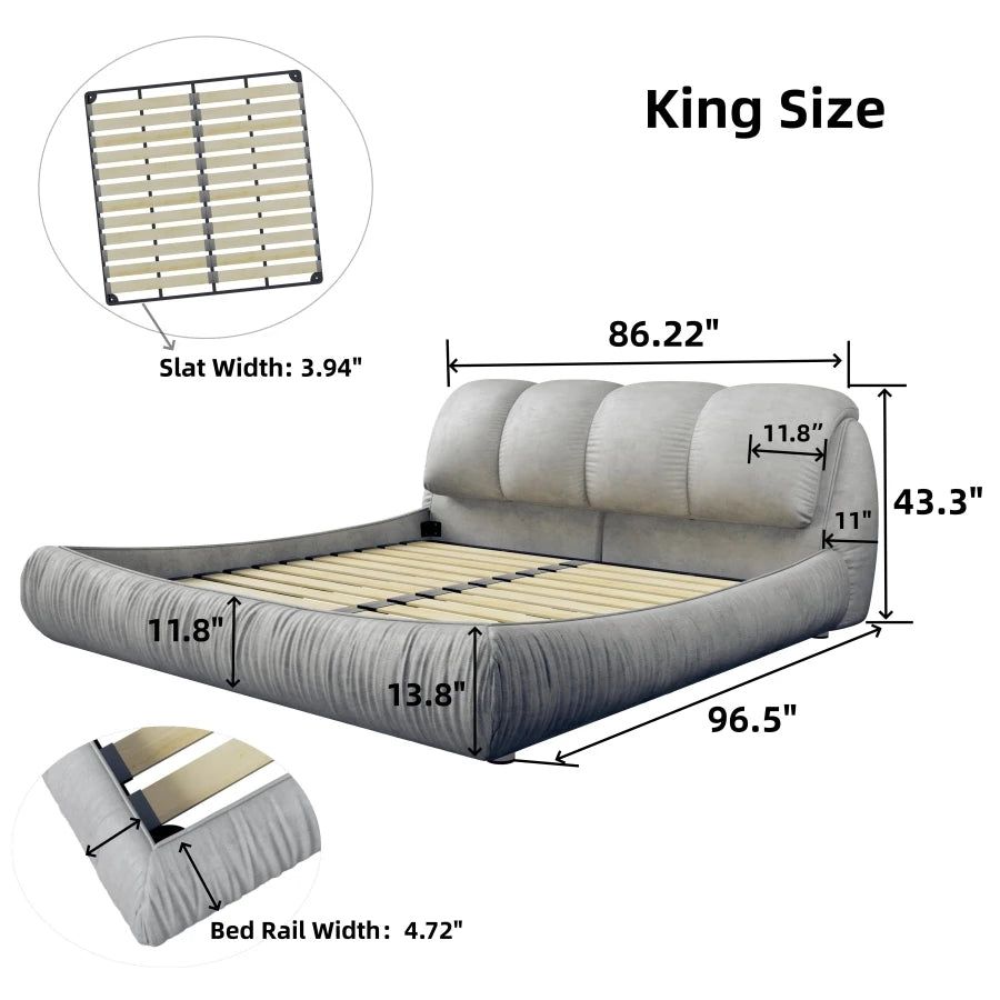 Cozar King size Bed Frame