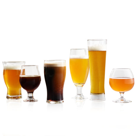Craft Brews Assorted Beer Glasses, Set of 6