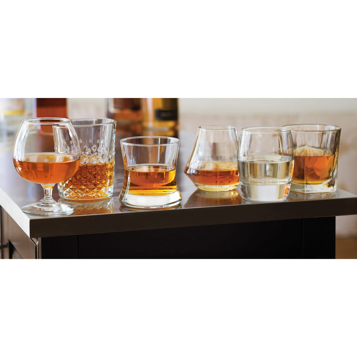 Craft Spirits Assorted Drinkware Glasses, Set of 6