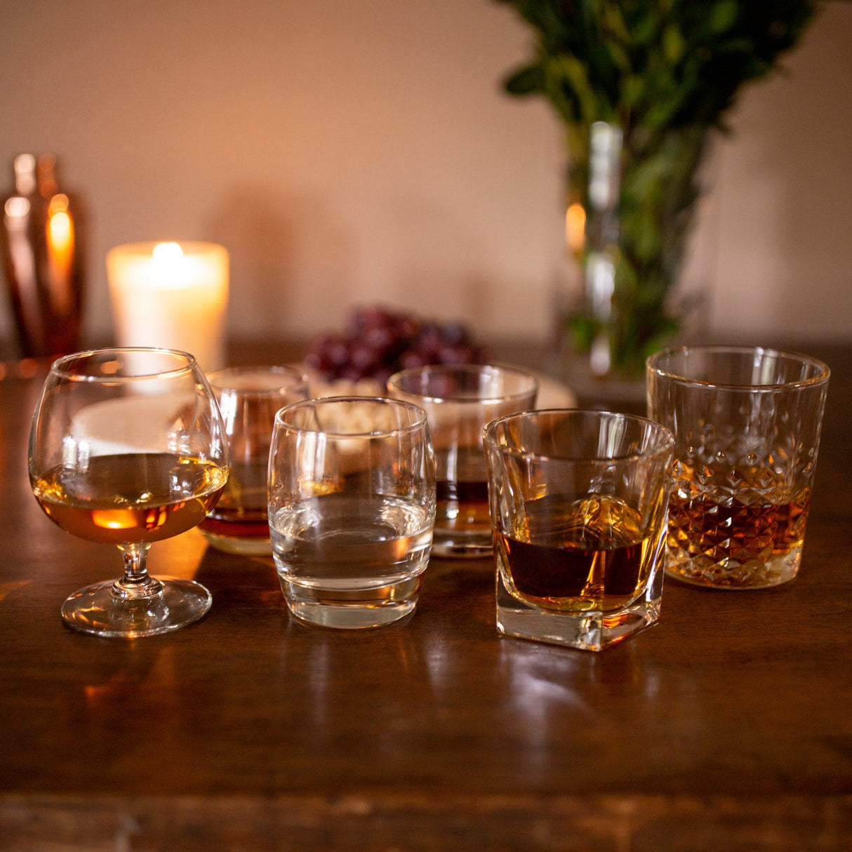 Craft Spirits Assorted Drinkware Glasses, Set of 6