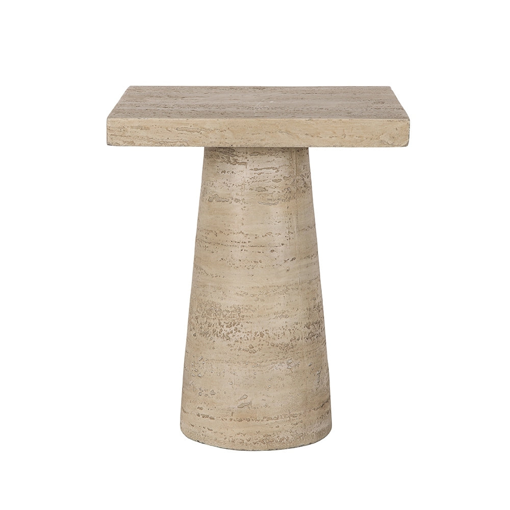 Cream Square Side Table