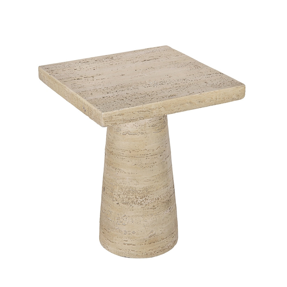 Cream Square Side Table