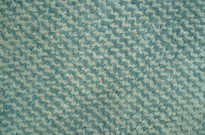 Custom Made Blue and Beige Stripes Design Contemporary Hand Knotted wool Area Rug