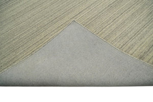 Custom Made Hand Tufted Solid Shaded Brown, Beige and Gray Area Rug