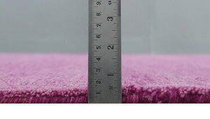Custom made Solid Plane Purple Woolen Hand Tufted Multi Size wool area Rug