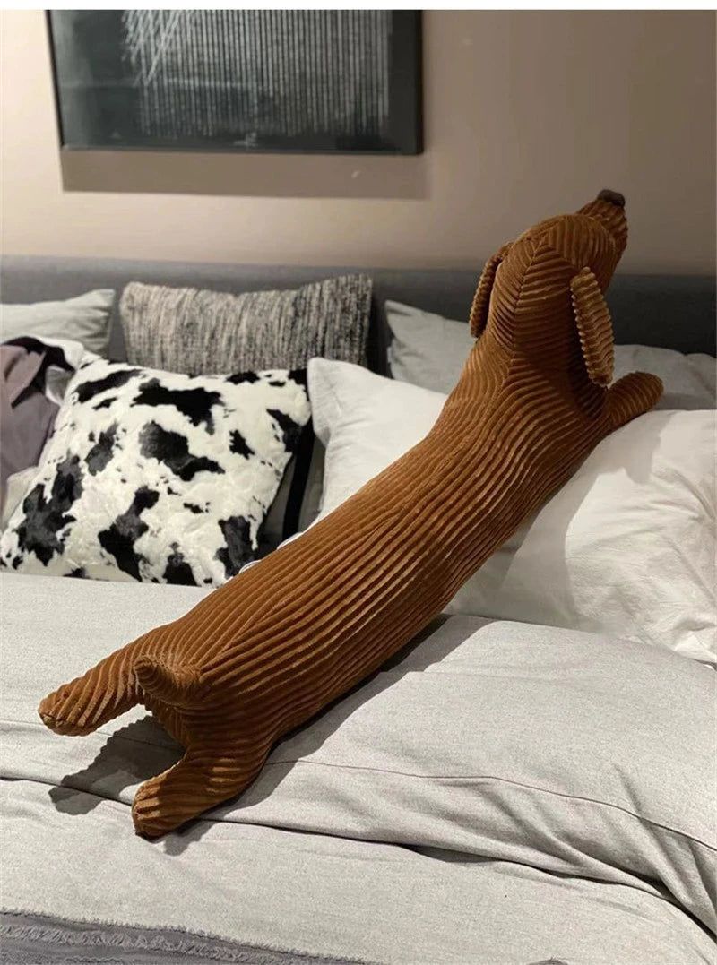 Dachshund Tube Pillow 55cm