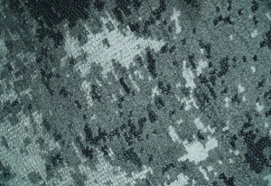 Dark Teal, Gray and Silver Modern Abstract Hand Knotted 5x8 wool Area Rug