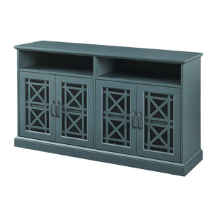 Dark Teal TV Stand Buffet Sideboard Console Table