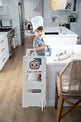 Date CocoMelon 3-in-1 Kitchen Tower for Kids – Step Stool & Chalkboard Learning Helper