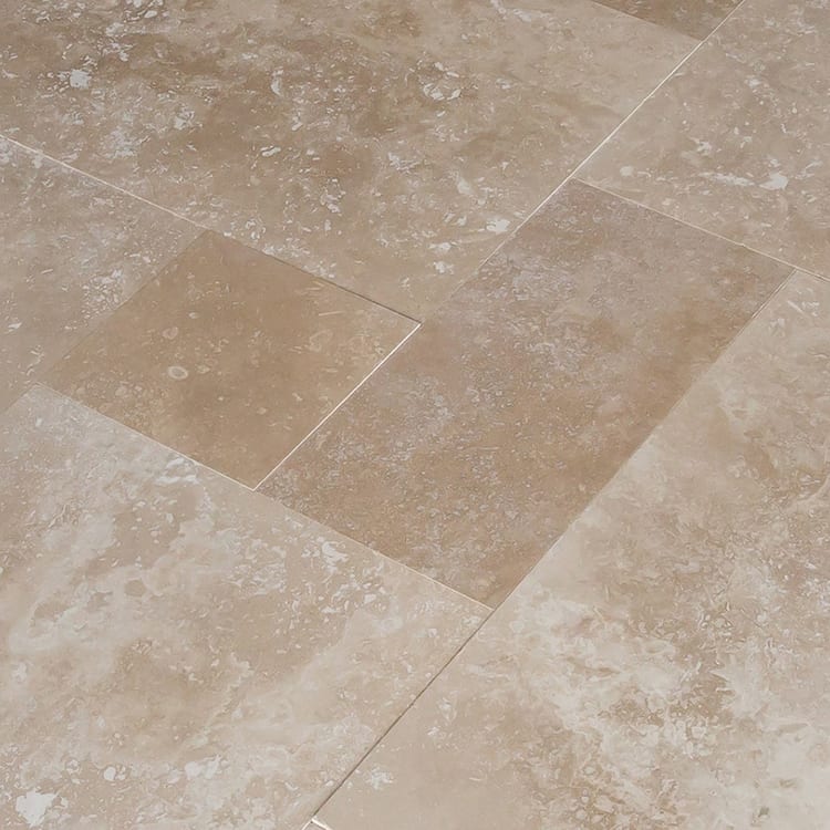 Denizli Beige Travertine Tile Antique Pattern - Livfloors Collection
