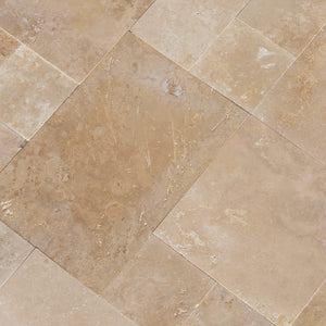 Denizli Beige Travertine Tile Antique Pattern - Livfloors Collection