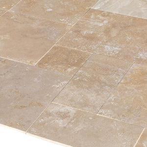 Denizli Beige Travertine Tile Antique Pattern - Livfloors Collection