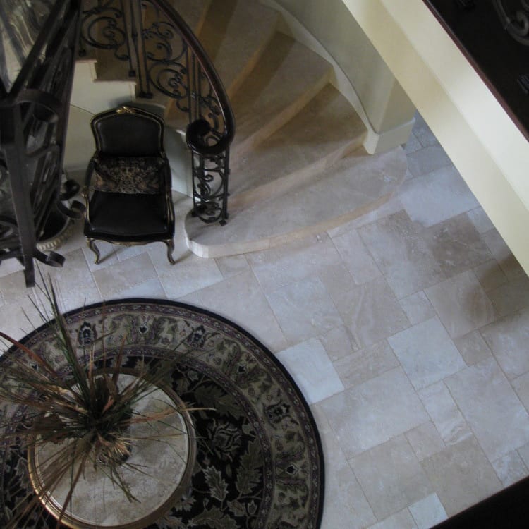 Denizli Beige Travertine Tile Antique Pattern - Livfloors Collection